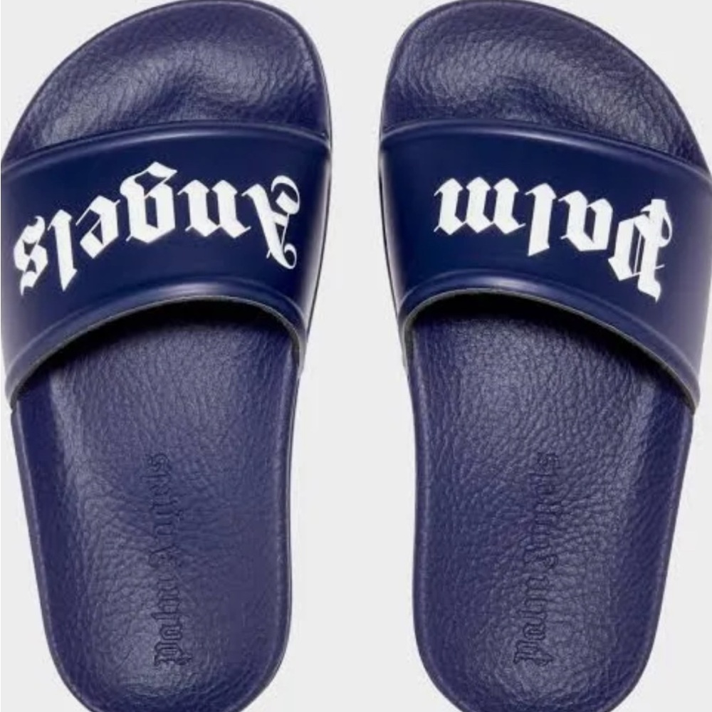 Palm Angels Navy Slides